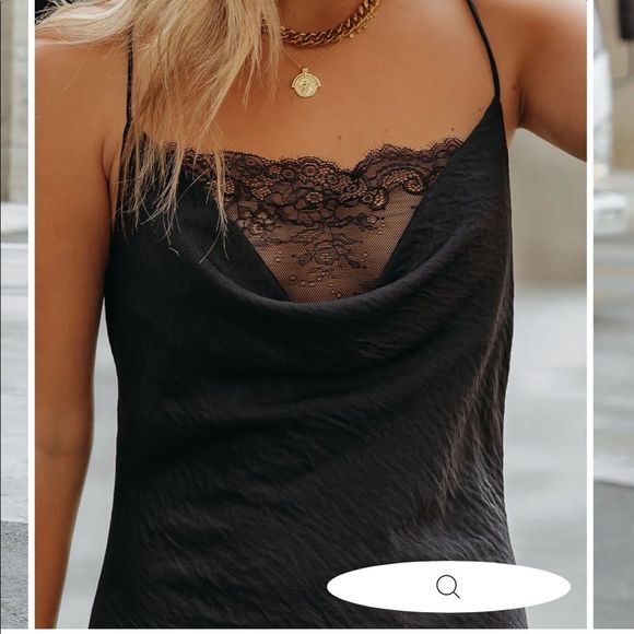 NWOT VICI ALIVIA SATIN LACE SLIP DRESS - Picture 3 of 9